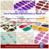 Zhengxiang Japanese Style UV Gel Nail Stickers - Solid Color, Semi-Cured, Popular Light Curing Design