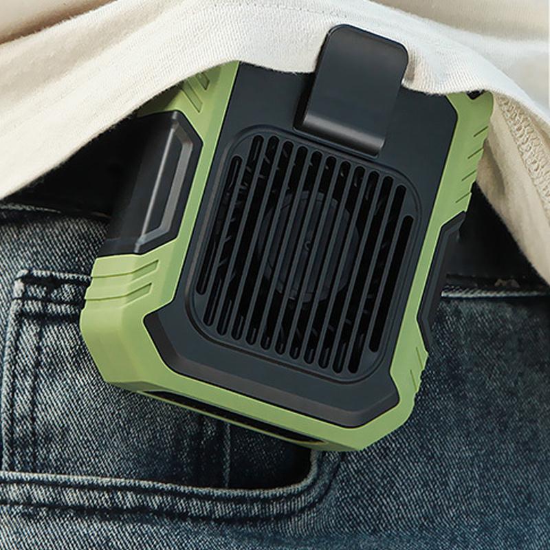 Outdoor Waist Mounted Fan Ultra Lightweight Comfortable To Wear Strong Wind Speed Fast Cooling Long Battery Life Suitable For