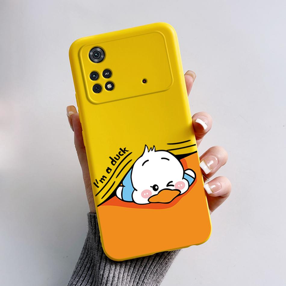 For Xiaomi Poco M4 Pro 4G Case Cute Cartoon Frog Cover Soft Silicone Phone Case For Xiaomi Poco M4 Pro PocoM4 5G Fundas Bumper