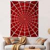 Red Spider Web Pattern Design Patterned Tapestry Home Decor, Suitable for Bedroom and Living Room, Gift