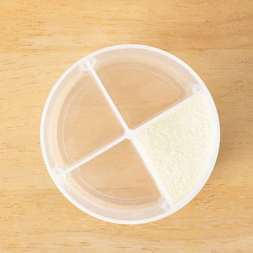 Portable Infant Milk Powder Box 4 Grids Newborn Milk Powder Container  Outdoor