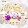 7 Colors Dried Flower Hair Ornament Dahlia Artificial Flower String Red Hair Accessory Coming of Age Ceremony Gold Mizuhiki Head Parts Hydrangea