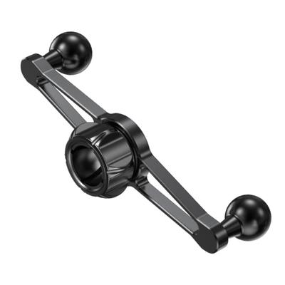 Doppel-Handyhalterungsadapter 17mm Kugelgelenk auf zwei Stecker 360° Drehung Halterungen für Zwei-Bildschirm-Übertragung