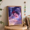 Disney Snow White Digital Oil Painting Painting Art Handmade Diy Gift Home decoration.Sleeping Beauty Princess Sparkling Starry Sky