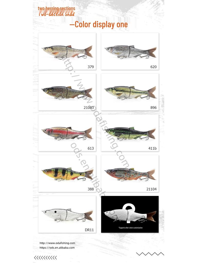 Realistic 3D Multi-Jointed Soft Plastic Brown Fish Scale Lure with Silk Tail for Sea Fishing