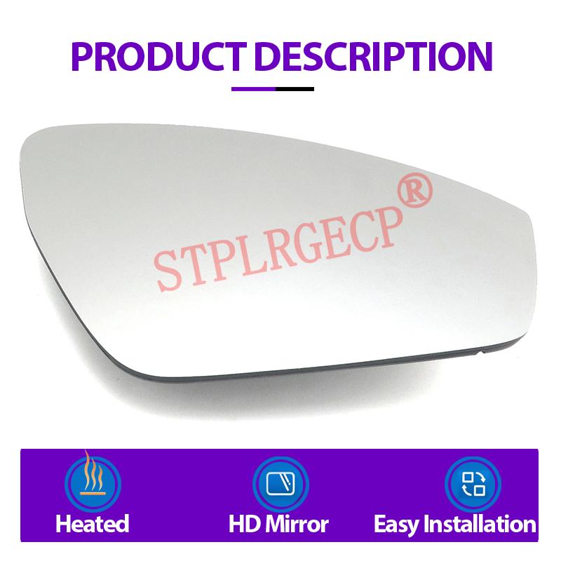 Stplrgecp Driver Side Left or Right Door Side Heated Wing Mirror Glass Lens for Volkswagen ID.4 ID.5 Q4 Enyaq 2021-present