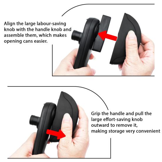 Can Opener Multi-Function Can And Bottle Opener Ergonomic Handle Kitchen Tools for Camping Travel Use