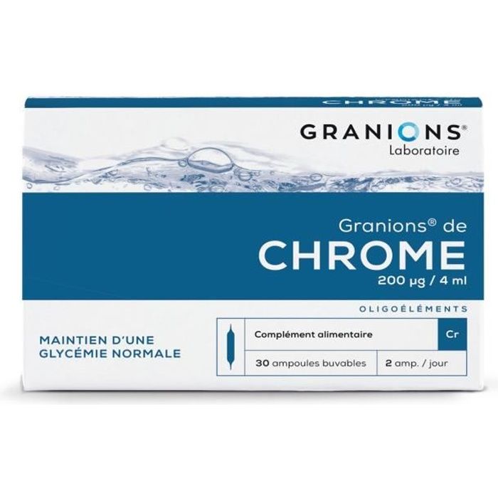 Granions - Ea Pharma Ea Pharma Granions Chrome 200 Μg/Jour (30 Ampoules) - Image 5