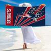 New England Patriots Logo Print Beach Towel, Large Soft Quick Dry Towel for Beach Camping Swimming