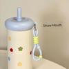 German Canim Kalse Fresh-Style Stainless Steel Thermos Cup for Girls, Large Capacity Portable Water Bottle with Straw