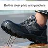 Wasserdichte Arbeitsversicherungsschuhe für Herren, verschleißfest und atmungsaktiv, Sicherheitsschuhe mit Stahlsackkopf, Anti-Smashing- und Anti-Piercing-Arbeitsschuhe
