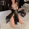 Sexy Underwear Irregular Sharding Skirt Mesh Lace Bow Dress Pure Suspender Hot