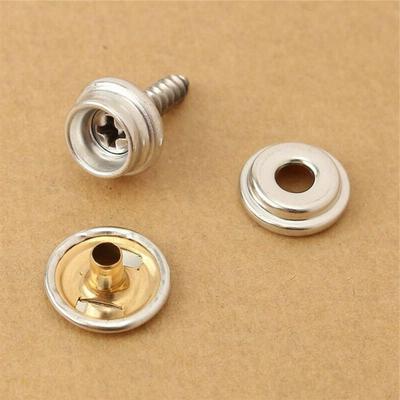 10Set/Tasche Druckknopf Mehrfachverwendung rostfrei Metall 15mm Pop Studs Heavy Duty Presse