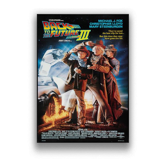 Klassischer Film Zurück in die Zukunft Auto Poster Kunst Malerei Leinwand Poster Druck Bild Moderne Heimdekoration Farben Kein Rahmen