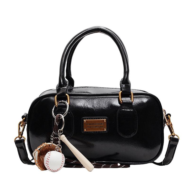 

Handbag Women s New Shoulder Bag Fashion Commuter Messenger Bag no pendant чорний