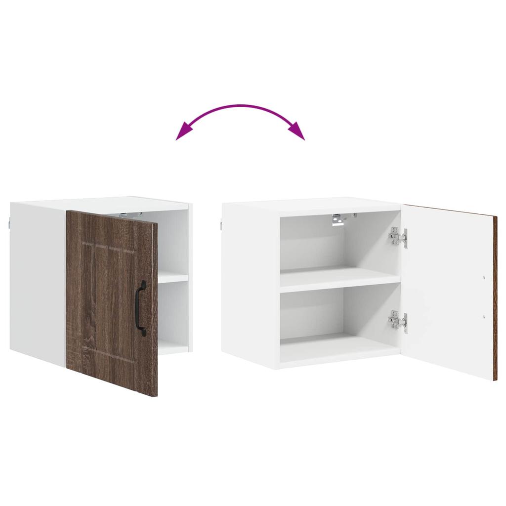 Wall Cabinet LUCCA 2 pcs Brown Oak 40 x 31 x 40 cm