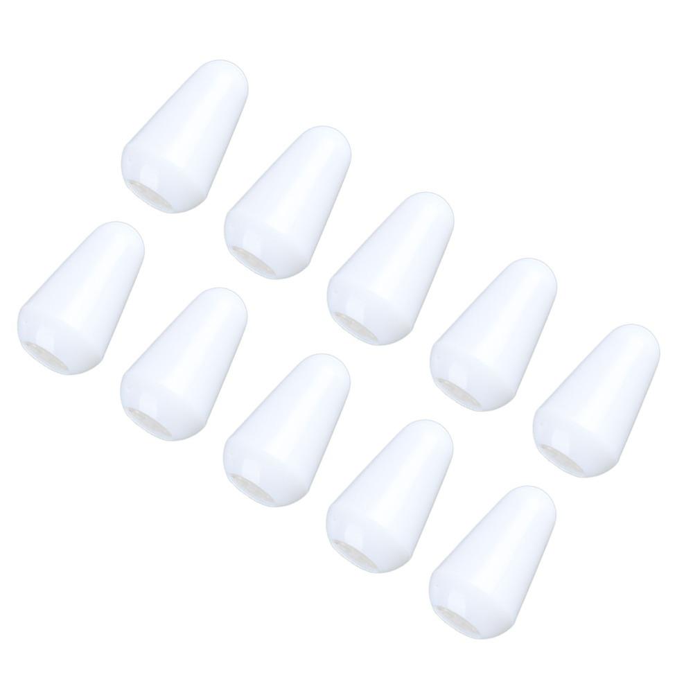 20PCS Plastic Guitar Switch Tips White/Yellow/Black Switch Knob Cap Guitar Accessories
