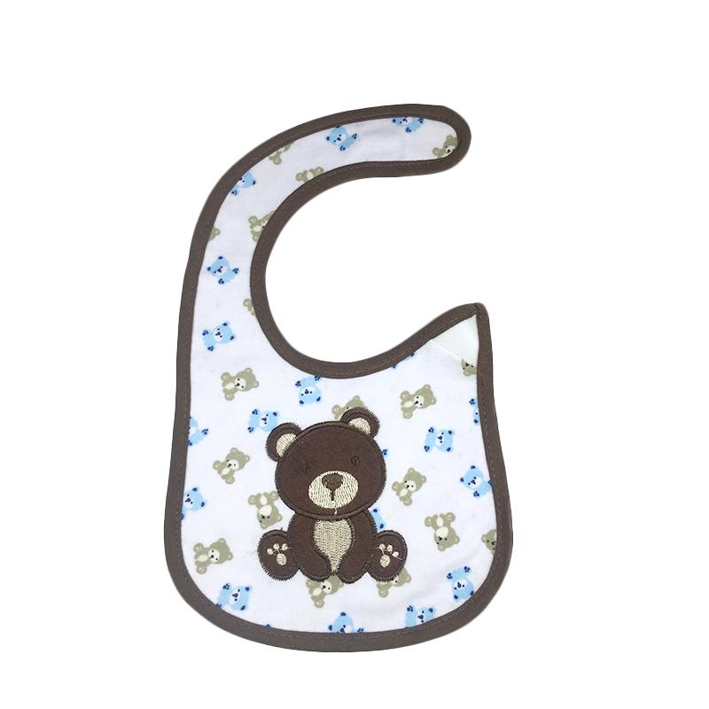 1pc Mix Waterproof Newborn Baby Boys Girls double-sided saliva bib Feeding Bandana Saliva Towel Children cotton Bibs Burp Cloth