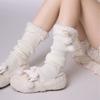 Thickened Mid-Calf Sock Lamb Fleece Bow Hosiery New Boot Covers  Gift