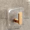 1/4Pcs Self-Adhesive Wall Hooks Acrylic Bathroom Hooks For Hanging Waterproof Luxury Adhesive Hook Towel Holder Home Accessories