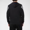 adidas M 3-Stripes Tape Full-Zip Sweatshirt Black Men's GM6895