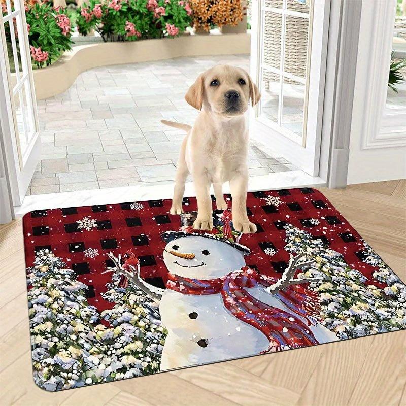 

1 шт. анти-усталостные кухонные коврики, рождественский принт, водонепроницаемый нескользящий толстый мягкий кухонный коврик, прочный, удобный стоячий коврик для кухни 40*60cm