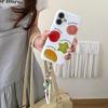 Apple 17 Pro Max Fun Fruit iPhone 15/16 Pro Girly Soft Phone Case with Lanyard