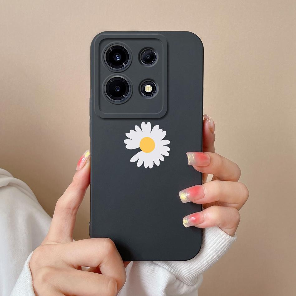 Case For Infinix Note 30 Pro Vip 30i Flower Soft Liquid Silicone Camera Lens Protection Back Cover For Infinix Note30 30 i Coque