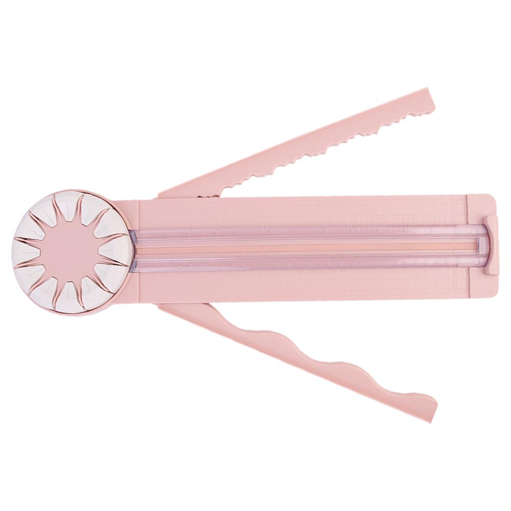 12 In 1 Rotary Paper Trimmer Multi-Functional Cutting Tool Hand-Cutting Paper Trimmer DIY Dashed Straight Line Wavy Line Cutter