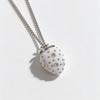 Fashion White Red Strawberry Zircon Minimalist Cute Sweet Luxury Long Necklace for Women Elegant Creative New Trend Jewelry Gift