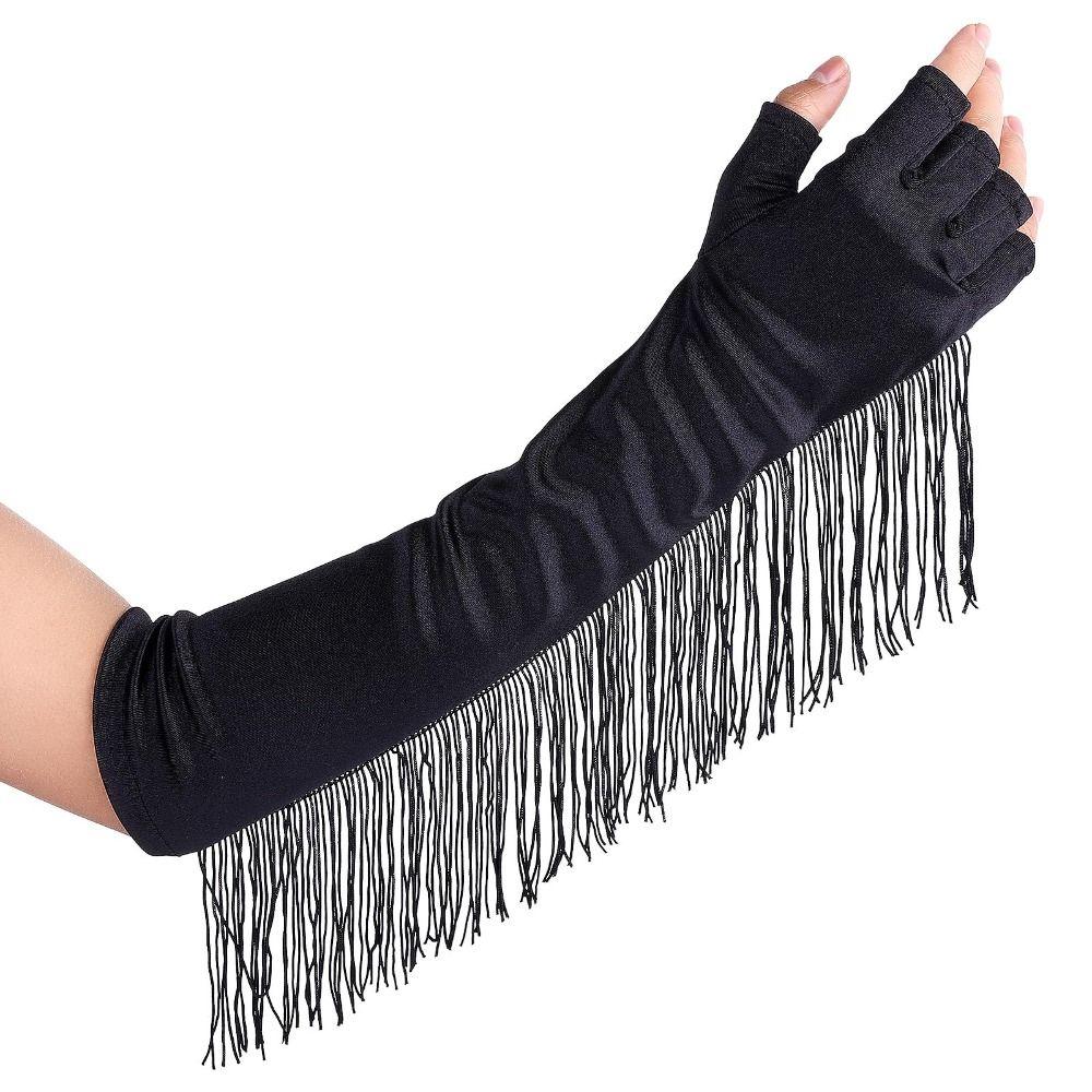 

Костюм для выпускного вечера, варежки невесты, перчатки без пальцев, длинные оперные перчатки, перчатки на локте, эластичные перчатки на локтях