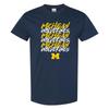Michigan Wolverines Marker Repeat T-Shirt - Navy