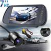 7inch Mirror Monitor+Backup Camera Set Parking Assistant Vehicle Night Vision with 6m Video Cable - Universal Fit for Truck