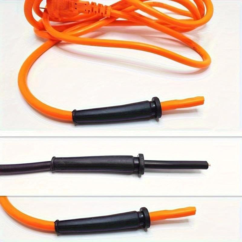 6pcs Heavy-Duty Cable Protectors - Industrial-Grade Rubber Cord Protectors with Plastic Connector, Heat & Wear  Drill Press Tool