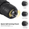 AC 100-240V Multifunction 36V Dual Speed 25 Torque Electric Cordless Drill Screwdriver LED