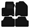 Black Velour Floor Mats For: Hyundai Kona EV / Electric Crossover (2017-)