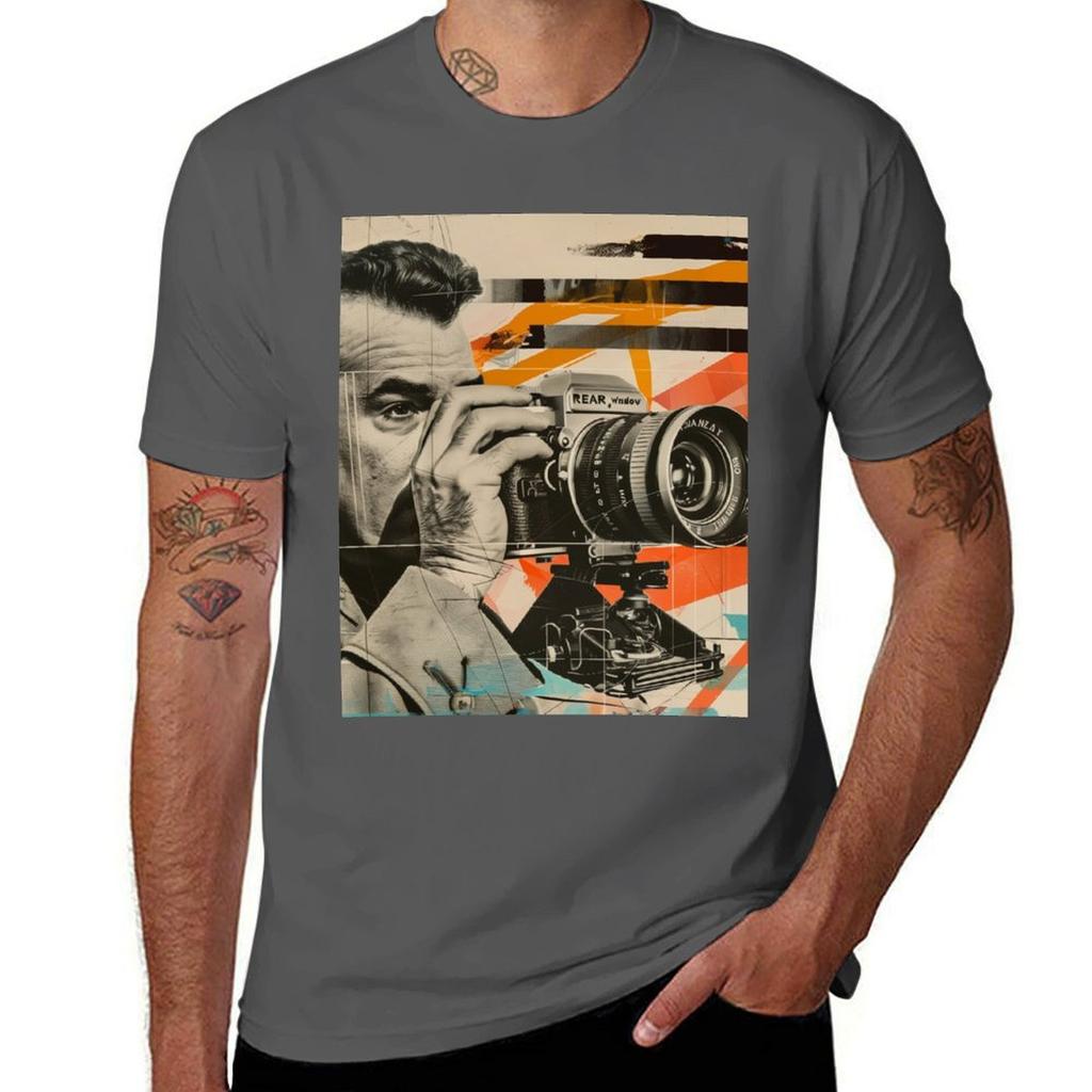 Retro Rear Window Hitchcock Inspired Retro Pop Art Tshirt Plus Sizes Kawaii Clothes Unisex Graphic T Shirts
