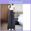 Tencel Linen Wide Leg Pants For Women With High Waist Summer Casual Fit