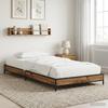 Bed Frame Reclaimed Wood 80 X 200 Cm Engineered Wood