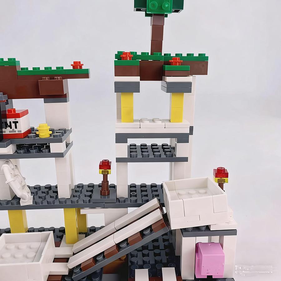 Il Mio Mondo Mio Set Blocchi da Costruzione con Mini Figure Bambini Fai da Te Mattoncini Giocattolo da Costruzione Design Paesaggistico Giardino Regalo Educativo