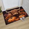 Highland Cow Printed Kitchen Carpet Living Room Dining Room Laundry Floor Mat Bath Balcony Hallway Non-slip Door Mat