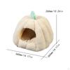 Cat Bed Kitten Nest Pet House Warm Soft Velvet Cave with Non-Slip Base Suitable for Small Animals in