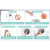 Hydropulseur 900mL Irrigateur Buccal avec 6 Embouts et 10 Niveaux de Pression, Soin Dentaire Portable pour la Famille, Nettoyeur de Dents Sans Fil
