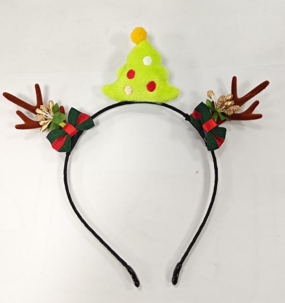 2025 Christmas Antler Headband Hair Tie - Women's Holiday Hair Accessories