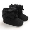 Baby Girls' Cotton Snow Boots: Soft Sole, Plus Velvet, Warm Shoes for 0-1 Year Olds