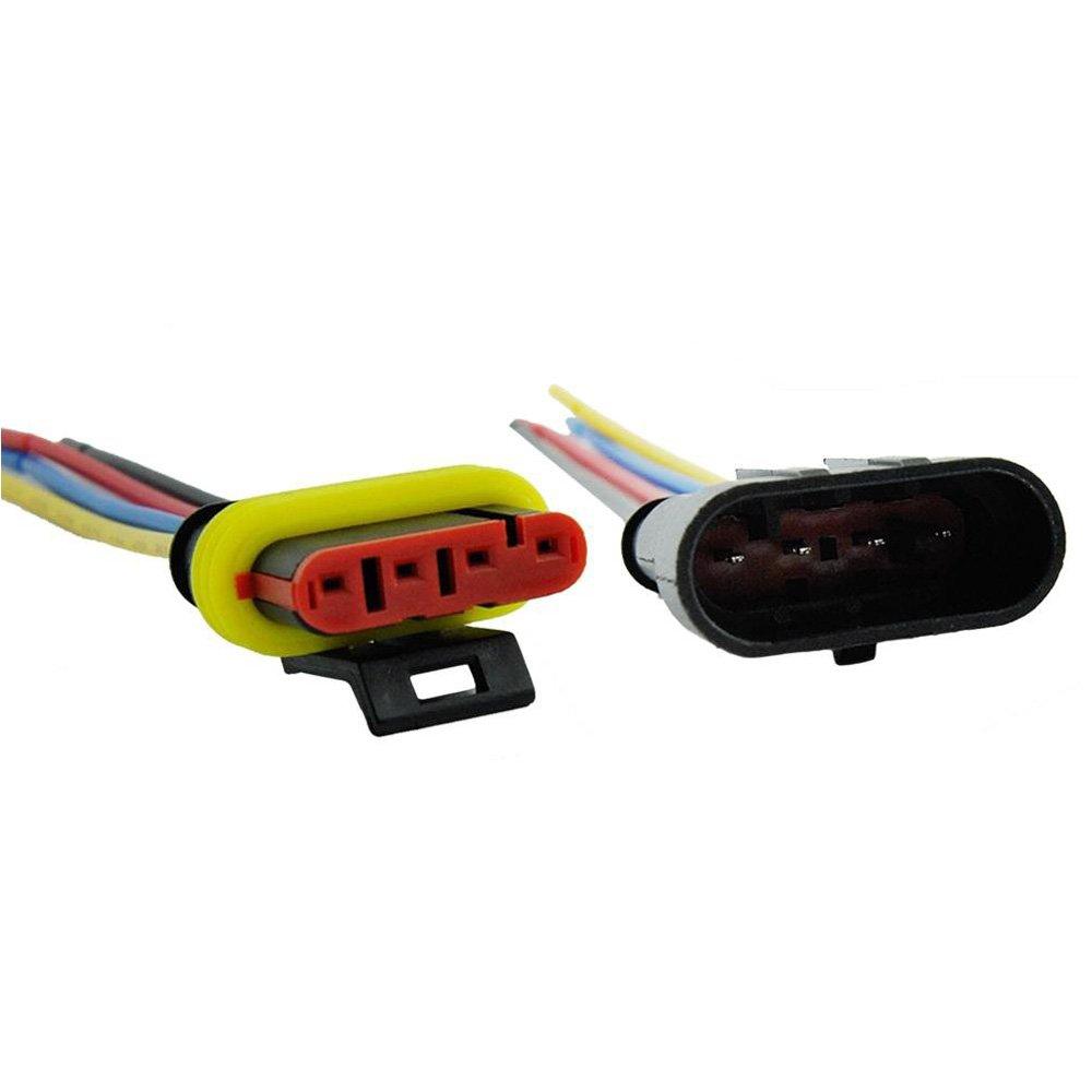 GTIWUNG 5 Kit 4 Pin Waterproof Connector 4 Pin Way Car Waterproof Electrical Connector