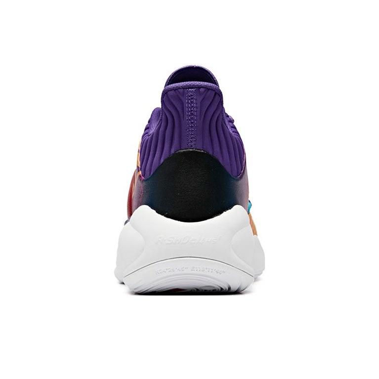 Anta Anti-Slip Durable Mid-Top Basketball Shoes Men Sneakers Purple Orange 11931605-7