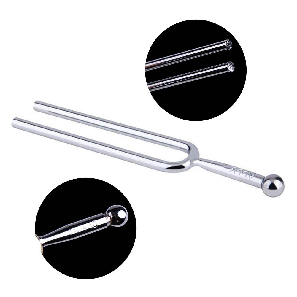 440Hz A Tone Tuning Fork Violin Tuner Hammer Stainless Steel Musical Tuning Fork Lightweight Portable Tuner with Storage Box