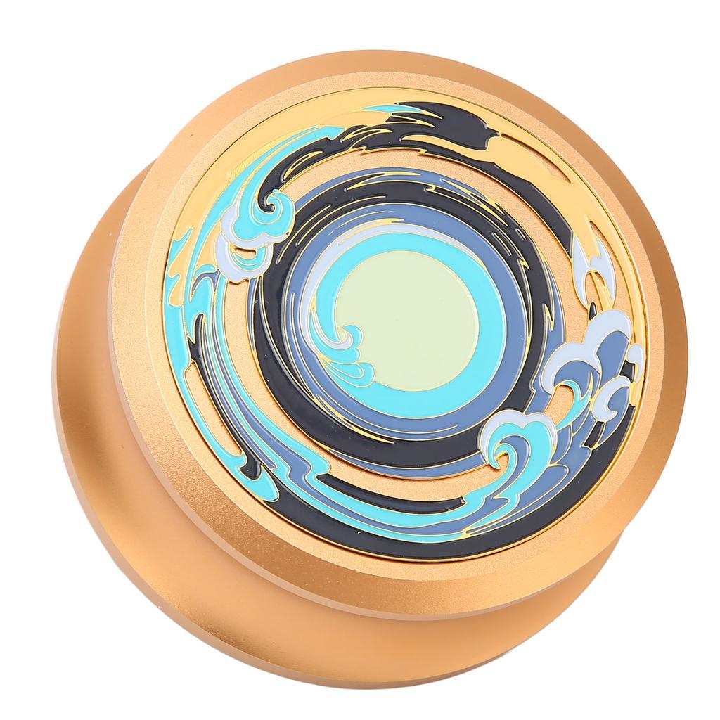 LP Vinyl Turntables Disc Stabilizer Professional Record Weight Clamp with Silicone Bottom Pad for Vibration Damping Gold