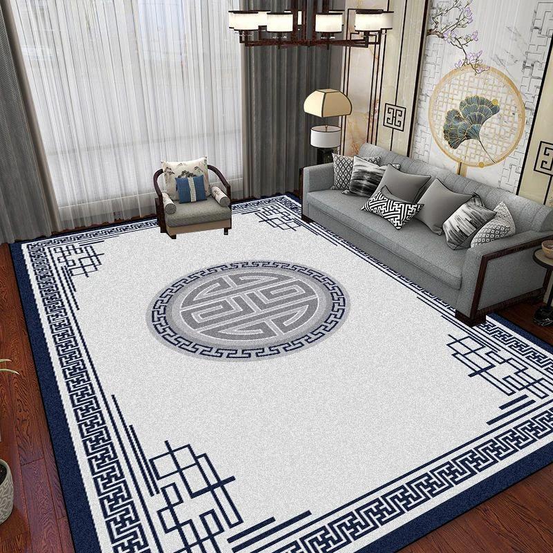 Luxury Chinese Style Large Living Room Rugs Coffee Tables Carpets for Bed Room Decor Non-slip Washable Floor Mats Entry Doormat